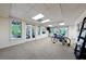 Finished basement with lots of natural light and space for exercise equipment at 508 Hastings Dr, Peachtree City, GA 30269