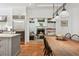 Large wooden table in dining room leading to the kitchen at 508 Hastings Dr, Peachtree City, GA 30269