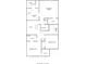 Layout of the second floor featuring the owner's suite, loft, bedrooms 2 and 3, and laundry room at 627 Skytop Dr, Cumming, GA 30040