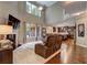 Bright and airy living room with hardwood floors, fireplace, and tall ceilings at 1239 Side Step Trace, Lawrenceville, GA 30045