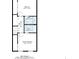 Upstairs floorplan showing the layout of two bedrooms, a hall and two bathrooms at 3072 Revere Ct, Atlanta, GA 30340