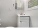 Clean half-bath with white vanity offers a functional space at 200 Robin Hood Ln, Hampton, GA 30228
