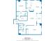 Detailed floor plan showcasing the layout with the living room, kitchen, and bedroom dimensions at 3657 Peachtree Ne Rd # 4A, Atlanta, GA 30319