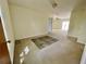 Spacious bedroom with neutral carpet, ceiling fan and sliding glass doors at 610 Coolsprings Ln, Woodstock, GA 30188