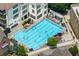 Aerial view of a large in-ground pool with sunbathers enjoying the summer sun at 422 Bill Kennedy Se Way, Atlanta, GA 30316