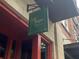 A close-up shows the 'Vesper bar|tapas' sign, mounted against a textured building facade at 422 Bill Kennedy Se Way, Atlanta, GA 30316