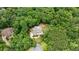 An aerial view of an estate surrounded by lush greenery at 930 Shepards Ct, Roswell, GA 30075