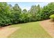 Lush backyard featuring green grass and mature trees at 930 Shepards Ct, Roswell, GA 30075