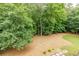 Spacious backyard surrounded by lush trees, offering privacy and a serene outdoor environment at 930 Shepards Ct, Roswell, GA 30075