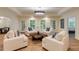 Living room featuring neutral walls, hardwood flooring, recessed lighting, and cozy seating at 930 Shepards Ct, Roswell, GA 30075