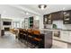 Open kitchen with a large center island, modern appliances, and stylish cabinetry at 1767 Defoor Nw Ave # D, Atlanta, GA 30318