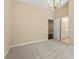 Bedroom features soft carpet, chandelier and a neutral color palette at 550 Vinings Springs Se Dr, Smyrna, GA 30126