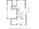 First floor home floor plan featuring a foyer, dining room, kitchen, office and garage at 550 Vinings Springs Se Dr, Smyrna, GA 30126