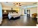 Spacious main bedroom features a tray ceiling and ensuite bathroom with a walk-in closet at 4638 Villa Chase Ne Dr, Marietta, GA 30068