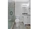 Modern bathroom featuring a glass-enclosed shower and updated vanity at 1261 Lavista Ne Rd # E-8, Atlanta, GA 30324