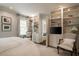 Bedroom featuring built-in bookshelves and cabinets at 1860 Anjaco Nw Rd, Atlanta, GA 30309