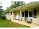 Inviting front porch with rocking chairs and charming curb appeal at 3854 Bright Star Road, Douglasville, GA 30135