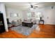Bright living room with hardwood floors, neutral paint, and stylish furniture at 3854 Bright Star Road, Douglasville, GA 30135