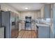Efficient kitchen featuring stainless steel appliances and ample cabinet space at 80 Broadlands Dr, White, GA 30184