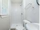 Clean bathroom featuring a tiled shower and modern fixtures at 101 Longstreet Cir, Oxford, GA 30054