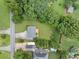 Aerial view of property showcasing house, backyard, and surrounding greenery at 173 Cline Smith Ne Rd, Cartersville, GA 30121