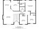 Floor plan of the second story, showcasing bedrooms, bathrooms, and kitchen dimensions at 173 Cline Smith Ne Rd, Cartersville, GA 30121