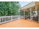 Screened in porch offering a view of the surrounding yard at 2056 Plantation Rd, Lawrenceville, GA 30044