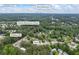 An aerial view of a Lithonia, GA neighborhood with lush trees and proximity to Marbut Elementary and Stone Mountain at 2246 Hightrail Ct, Lithonia, GA 30058