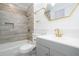 Updated bathroom showcasing modern fixtures and stylish tile work at 2279 Hickory Grove Nw Rd, Acworth, GA 30101