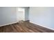 The bedroom boasts stylish flooring and a spacious closet at 2279 Hickory Grove Nw Rd, Acworth, GA 30101