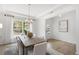 Formal dining room with tray ceilings and an elegant chandelier at 4317 Azalea Ridge Way, Hoschton, GA 30548