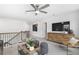 Cozy upstairs loft area with plush seating and a TV at 4317 Azalea Ridge Way, Hoschton, GA 30548