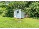 Exterior view of backyard shed, perfect for extra storage or a workshop space at 1997 Villa Rica Hwy, Dallas, GA 30157
