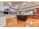 Expansive kitchen with stainless appliances and a large center island at 2680 Bay Ridge Dr, Loganville, GA 30052