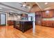 Spacious kitchen featuring a large island, stainless steel appliances, and plenty of cabinet space at 2680 Bay Ridge Dr, Loganville, GA 30052