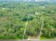 Aerial view of a beautiful lot surrounded by lush greenery and mature trees at 3329 Walt Stephens Rd, Stockbridge, GA 30281