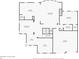 Floor plan showcasing the layout of the first floor with kitchen, living room, garage and office spaces at 4120 Abingdon, Cumming, GA 30041