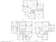 Detailed floor plan showcasing the layout of the house with labeled rooms, stairs and dimensions at 4120 Abingdon, Cumming, GA 30041