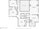 Floor plan showcasing the layout of the second floor with bedrooms, bathrooms, closets and stairs at 4120 Abingdon, Cumming, GA 30041