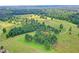 Expansive aerial view of lush green fields with trees in a beautiful location at 4770 Spring Park Cir, Suwanee, GA 30024