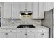 Kitchen featuring stainless steel range and bright white countertops at 4770 Spring Park Cir, Suwanee, GA 30024