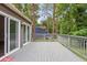 Spacious deck with gray wood and railing, perfect for outdoor entertaining at 6249 Townsend Way, Riverdale, GA 30296