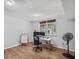 Office space with hardwood floor and desk setup by the window at 3220 Casteel Rd, Marietta, GA 30062