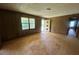 Empty bedroom with unfinished floor and views to the exterior at 9160 Carr Cir, Covington, GA 30014