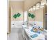 A bright bathroom with double sinks, white cabinets, and a soaking tub at 2011 Wildcat Lake Ct, Lawrenceville, GA 30043