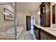 Stylish bathroom showcasing a soaking tub, dual sinks, and elegant fixtures for a luxurious retreat at 3163 Neal Ct, Cumming, GA 30041