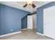 Neutral-toned bedroom features modern ceiling fan and light-colored floors at 3554 Cherry Blossom Ct, Loganville, GA 30052