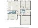 Detailed floor plan showcasing the layout of the bedrooms, bathrooms, living spaces, and garage at 195 Ansley Ct, Roswell, GA 30076