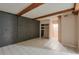 Open basement space with exposed beams, tiled floors and storage possibilities at 3812 Clare Ct, Duluth, GA 30096