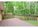 Spacious wooden deck overlooking a lush green backyard at 3812 Clare Ct, Duluth, GA 30096